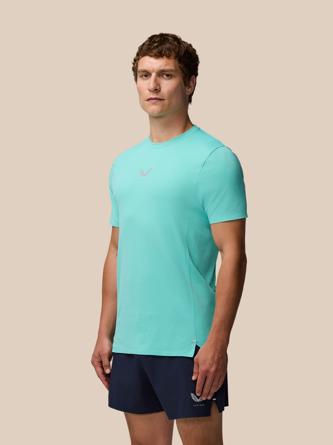 Zone Training T-Shirt – Hellaqua - Light Aqua/Silver Reflective