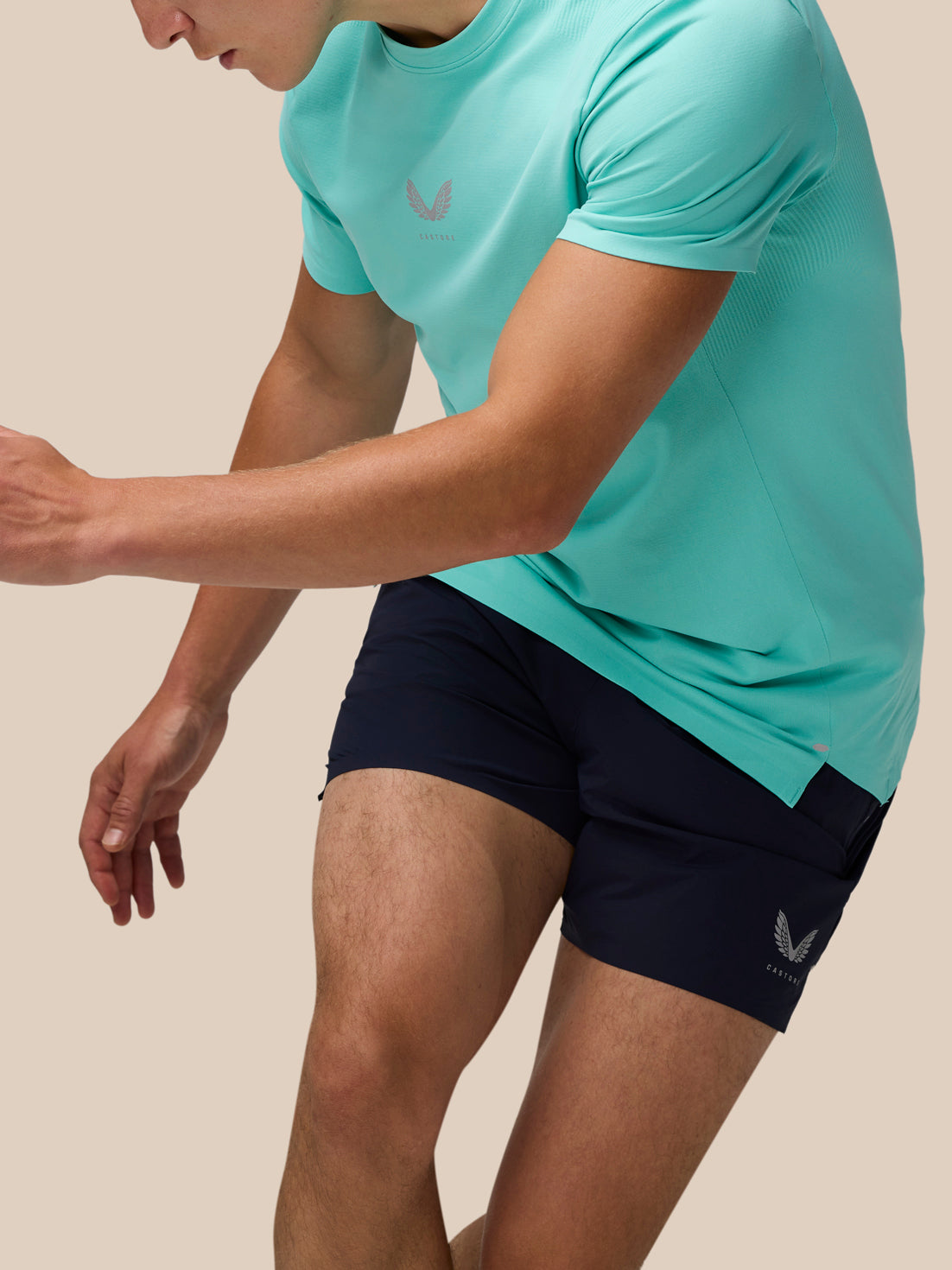 Zone Training T-Shirt – Hellaqua - Light Aqua/Silver Reflective