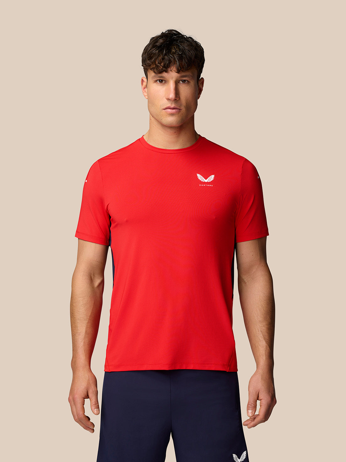Apex Training T-Shirt - Poppy - Poppy Red/White Reflective