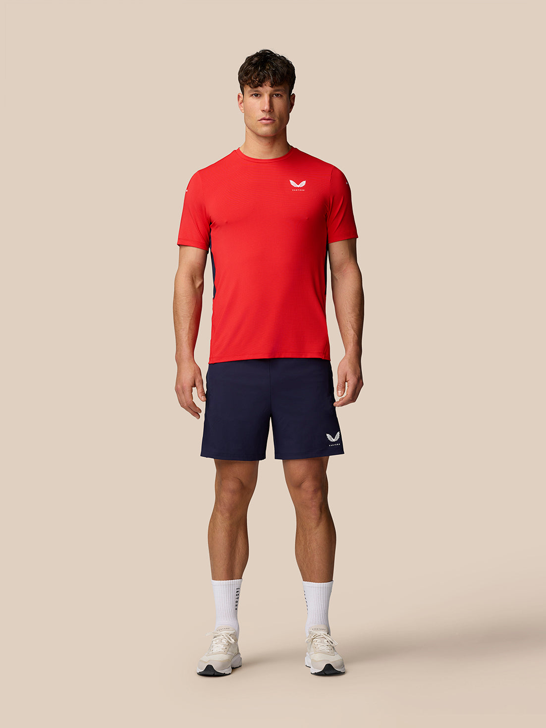 Apex Training T-Shirt - Poppy - Poppy Red/White Reflective