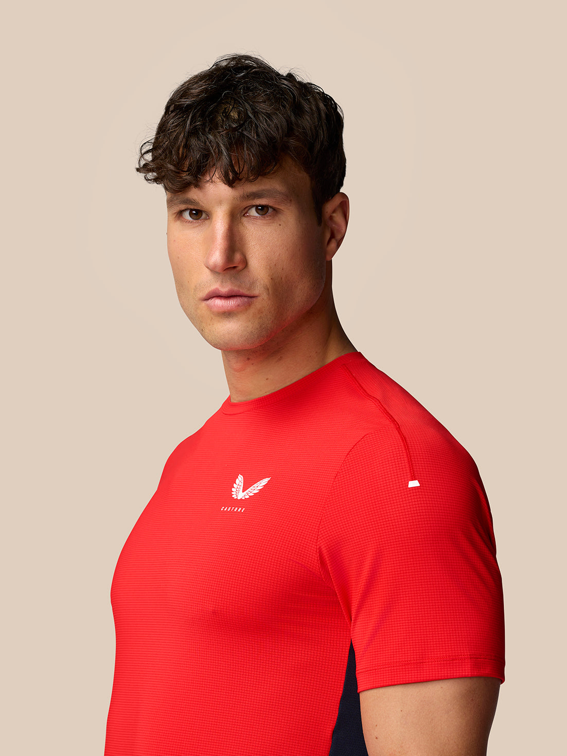 Apex Training T-Shirt - Poppy - Poppy Red/White Reflective