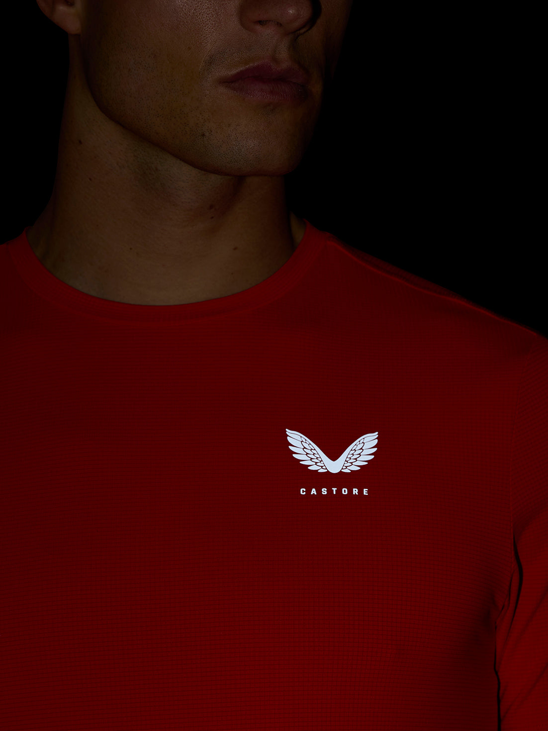 Apex Training T-Shirt - Poppy - Poppy Red/White Reflective