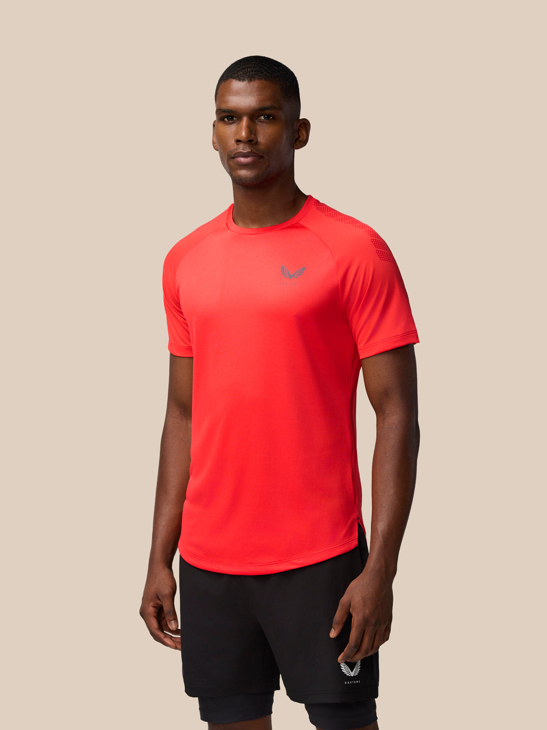 Flow Training Muscle Grip T-Shirt - Poppy