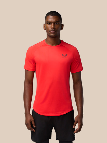 Flow Training Muscle Grip T-Shirt - Poppy