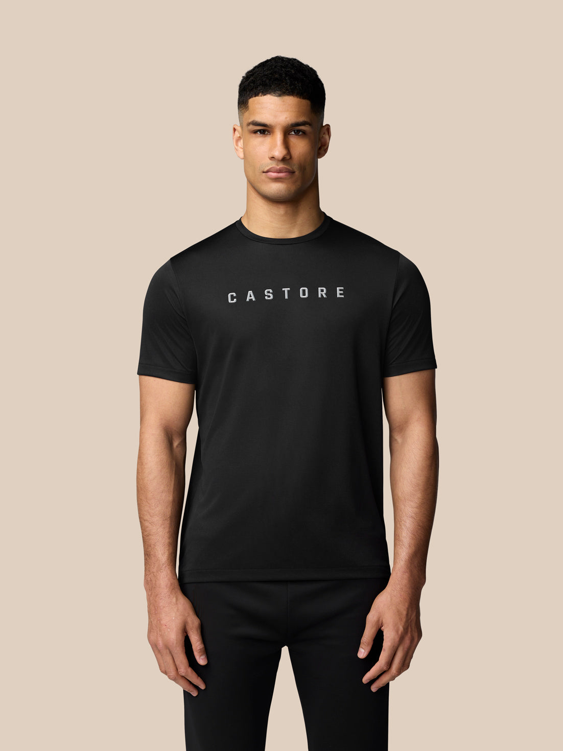 Graphic Training T-Shirt - Black - Black/White