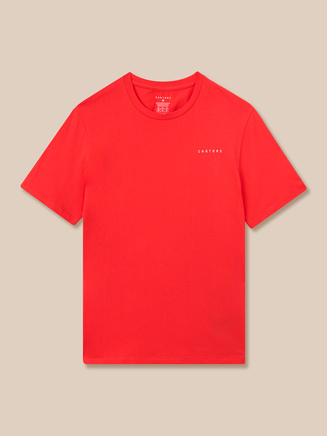 Graphic Training T-Shirt - Poppy Red - Poppy Red/White