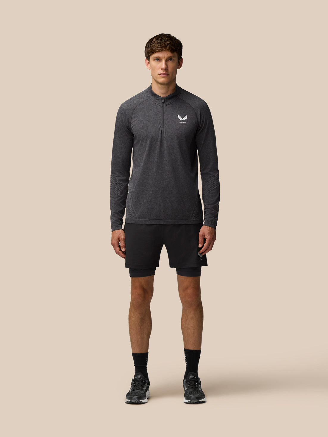 Flow Training 1/4 Zip Top - Black