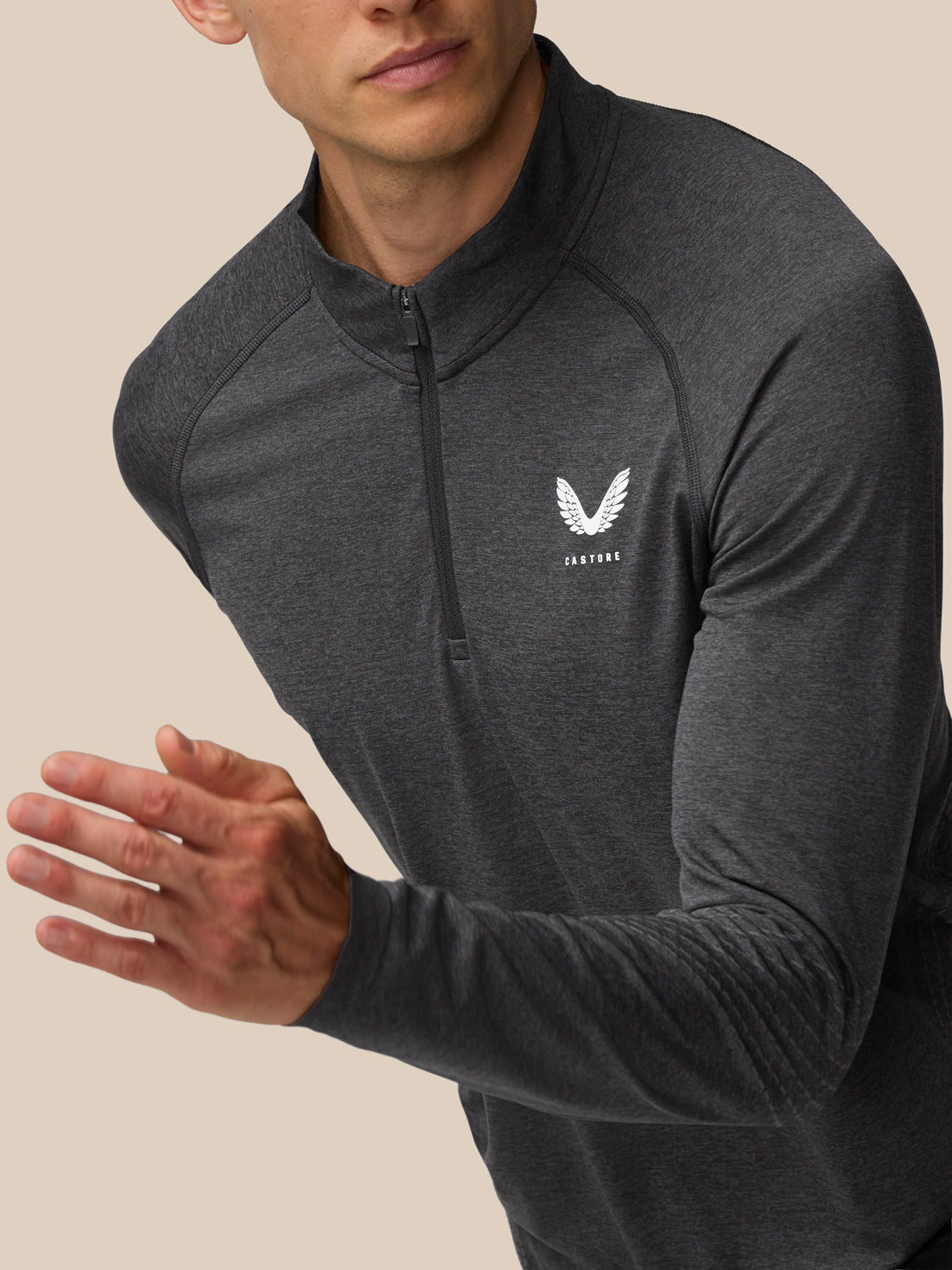 Flow Training 1/4 Zip Top - Black