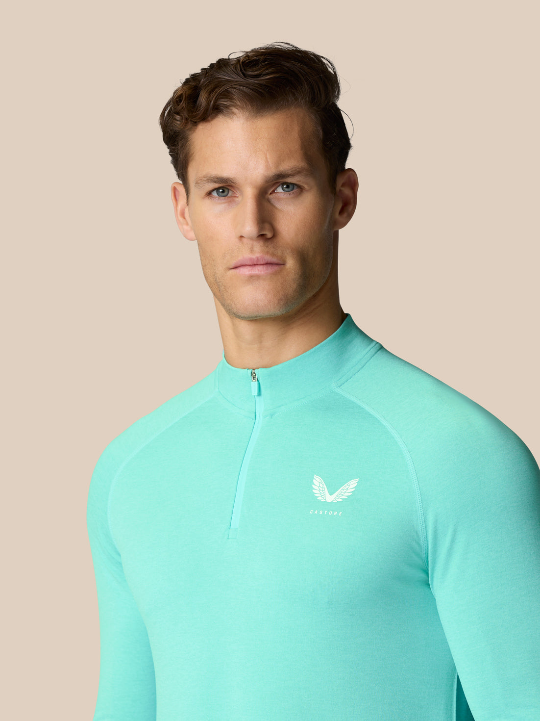 Flow Training 1/4 Zip Top - Light Aqua - Light Aqua