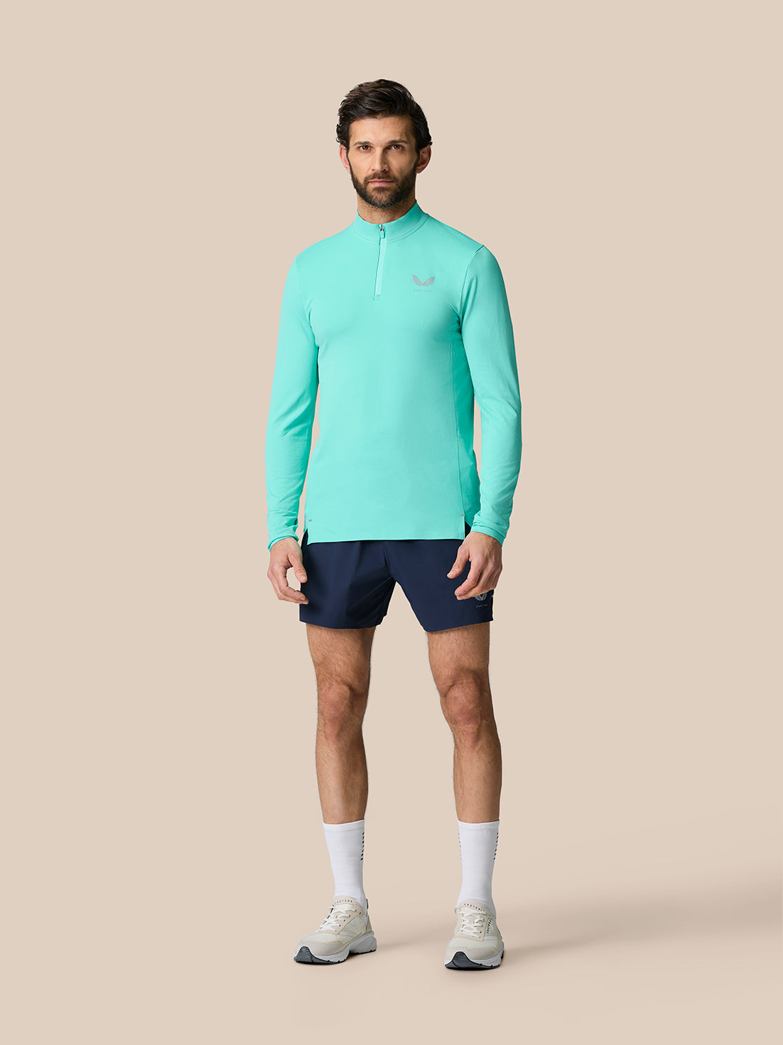 Zone Training 1/4 Zip Top - Light Aqua - Light Aqua