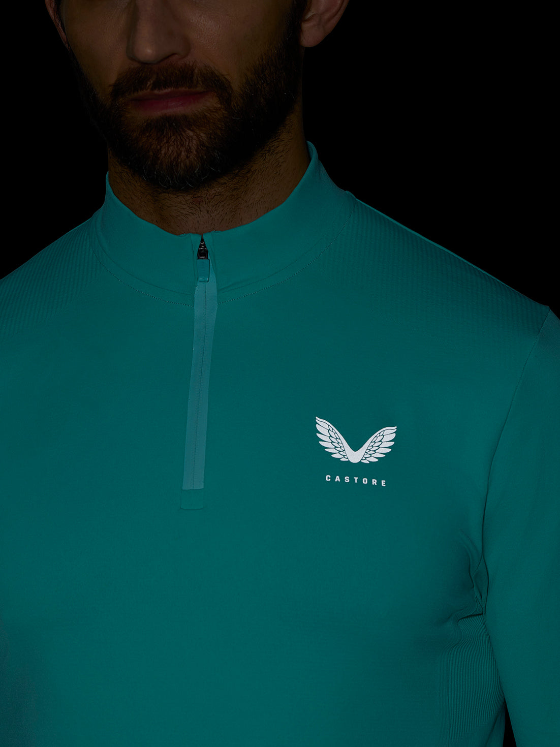 Zone Training 1/4 Zip Top - Light Aqua - Light Aqua