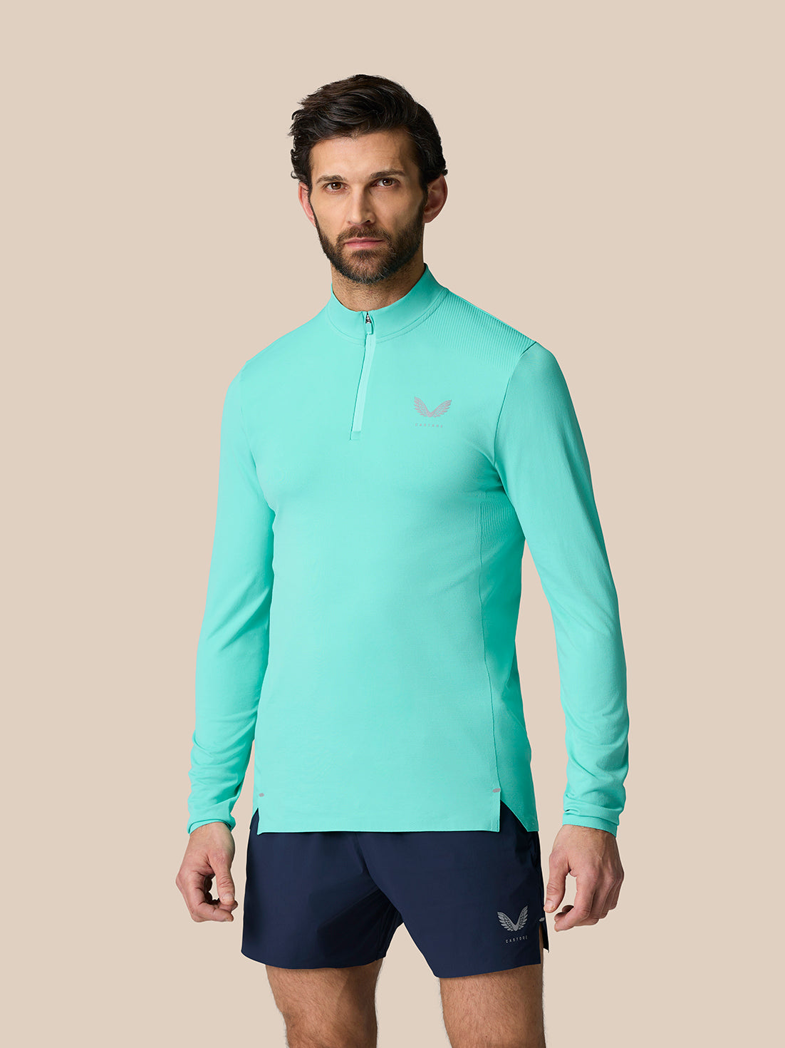 Zone Training 1/4 Zip Top - Light Aqua - Light Aqua