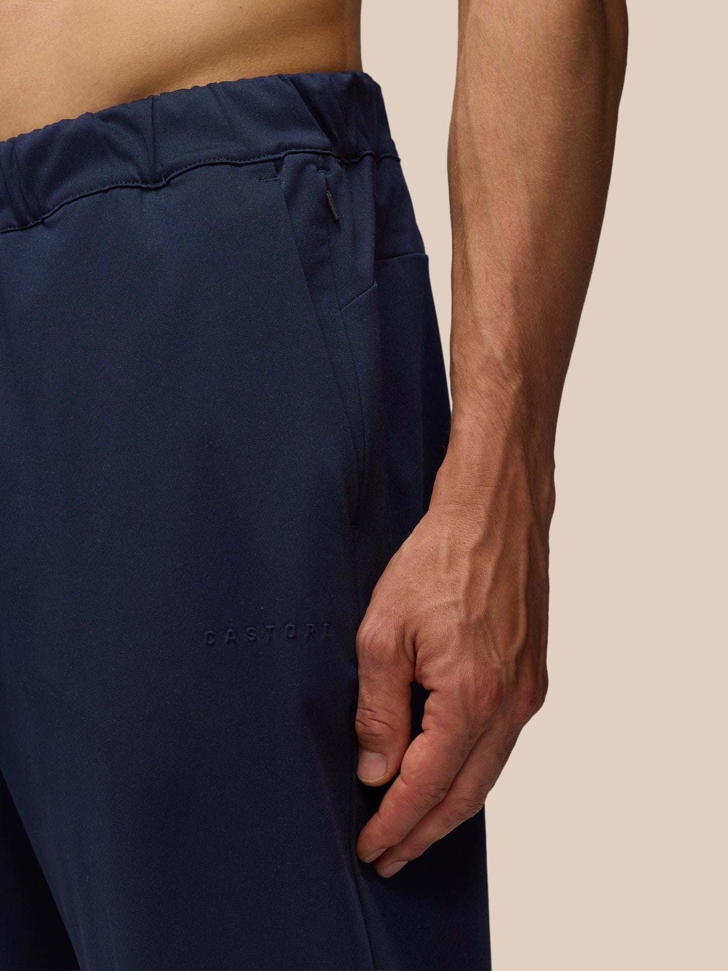 Elevated Lifestyle Tailored Trousers - Navy
