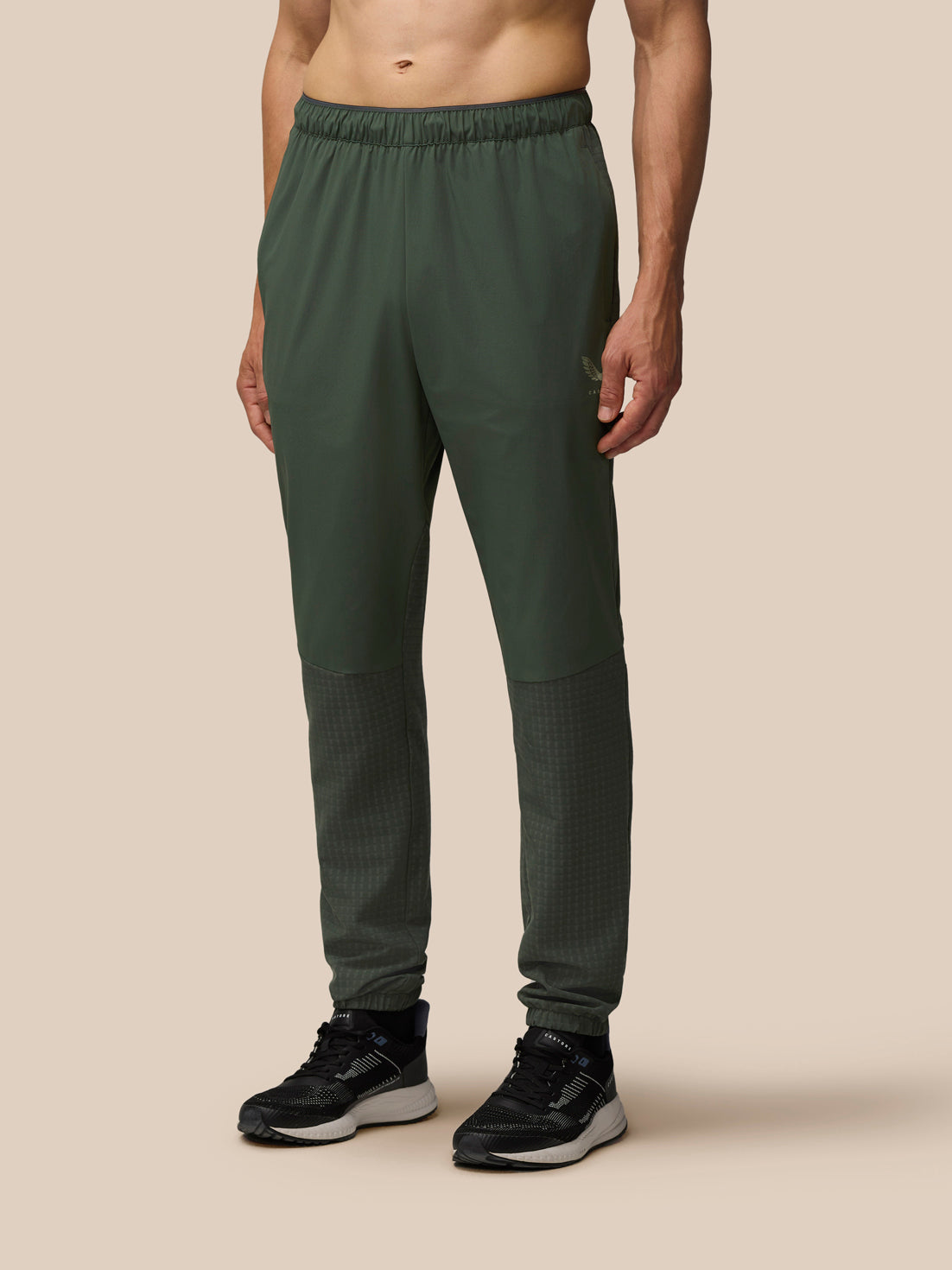 Flex Winterised Woven Joggers - Dark Green - Deep Forest/Tyhme