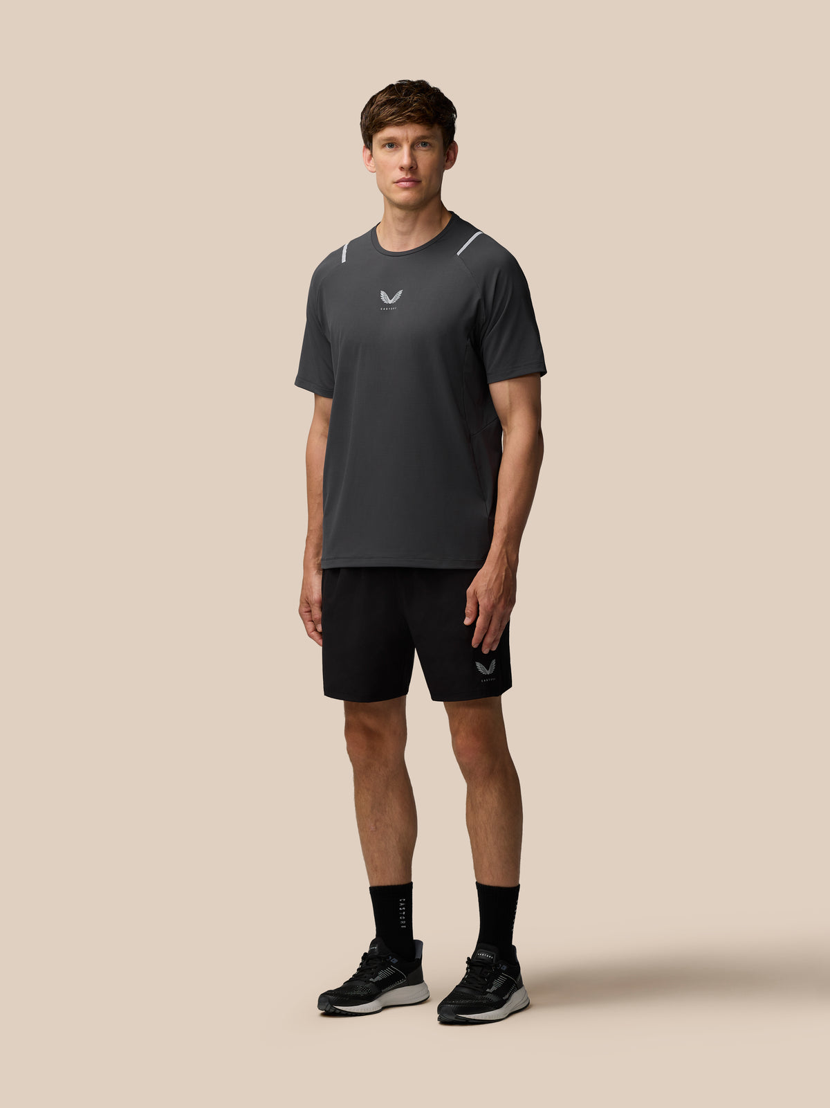 Apex Training 6” Shorts - Black - Black/Silver Reflective