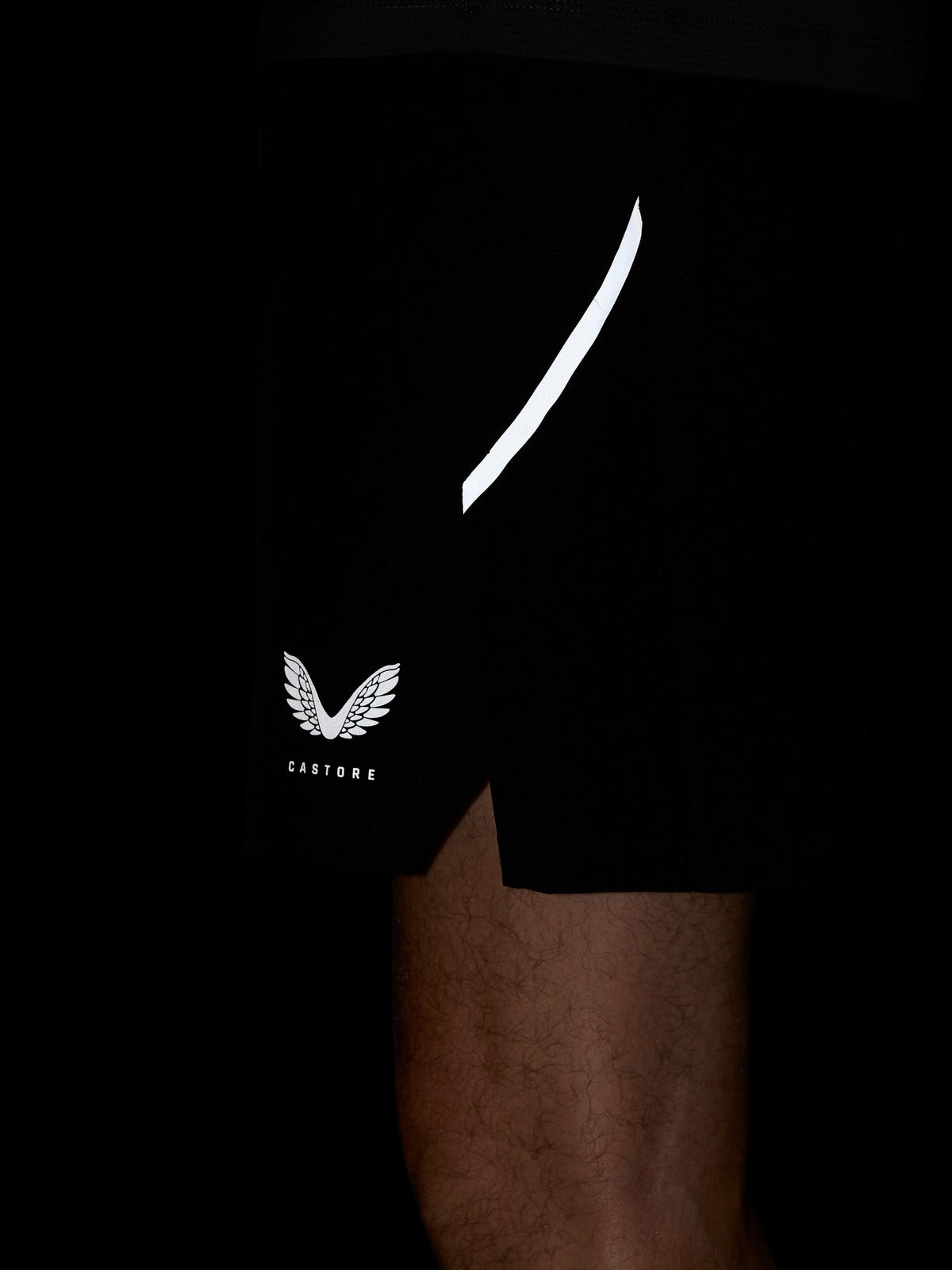 Apex Training 6” Shorts - Black - Black/Silver Reflective