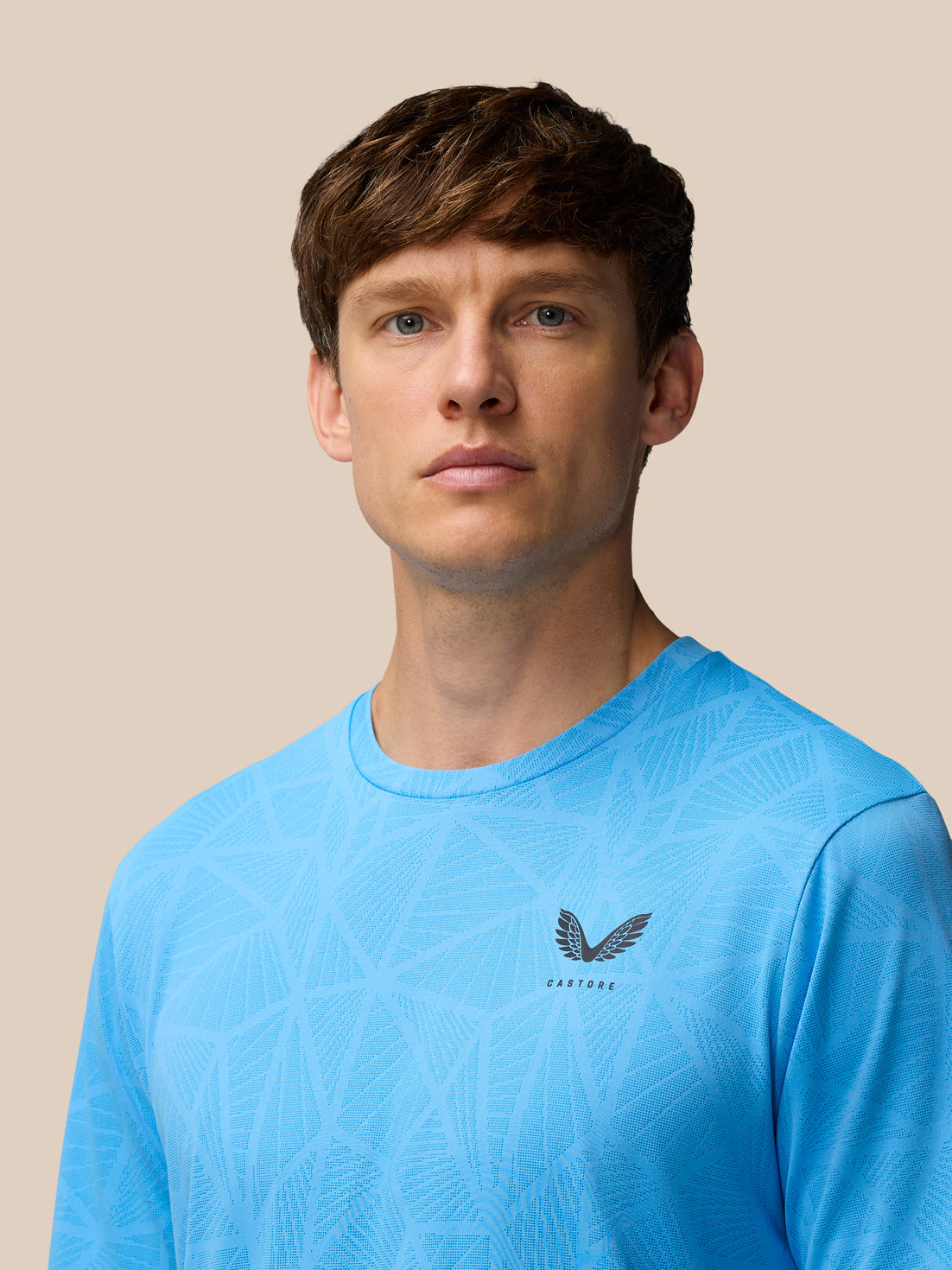 Flow Training Engineered Knit T-Shirt - Cool Blue/Black