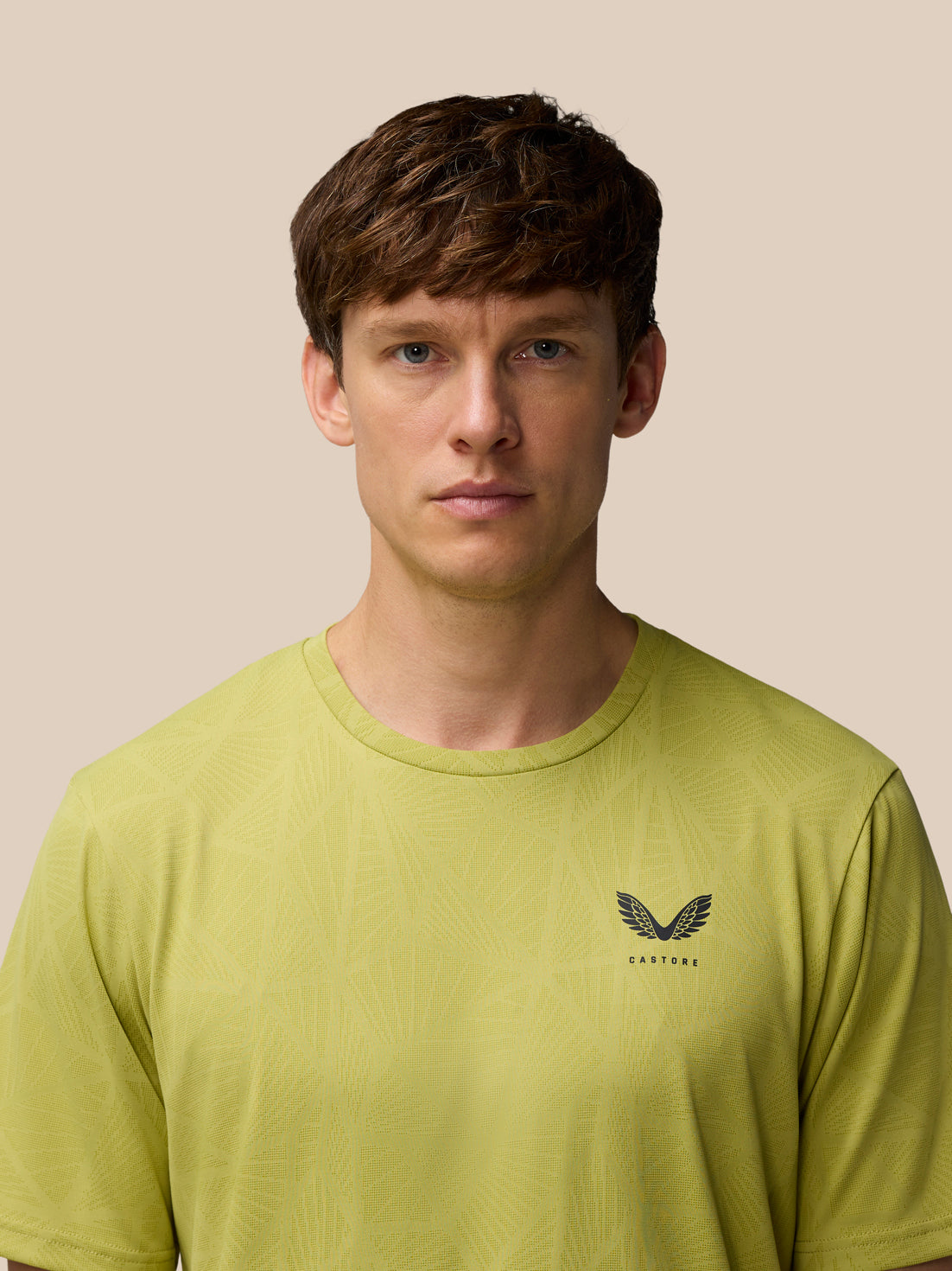 Flow Training Engineered Knit T-Shirt - Mustard/Black