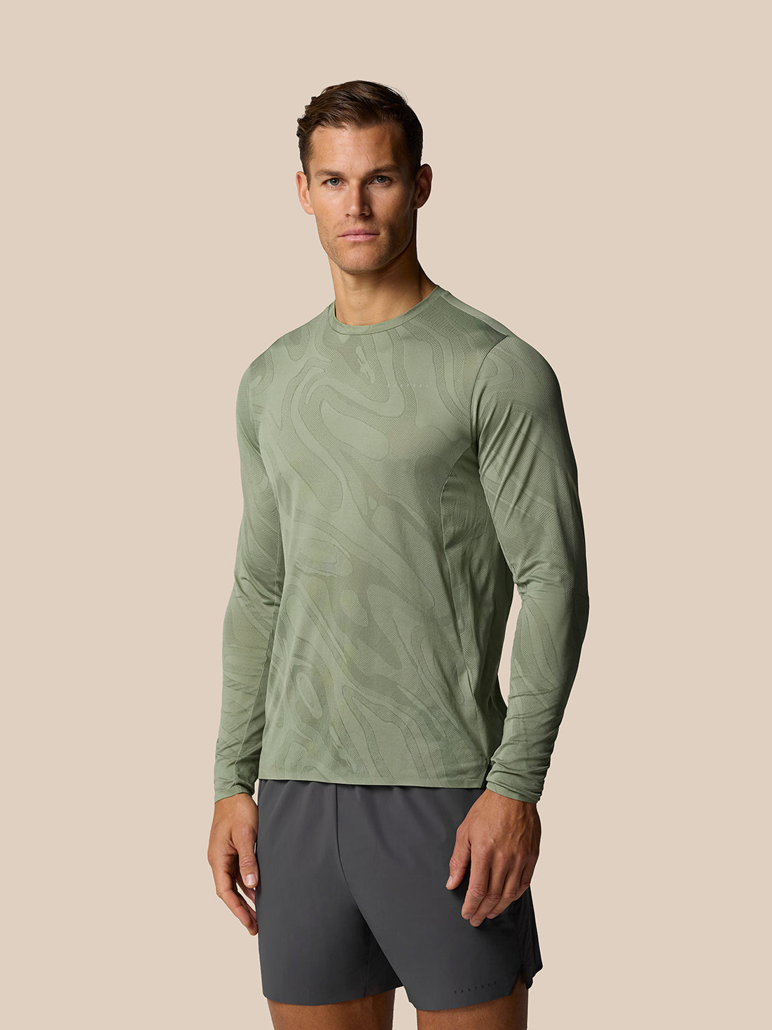 Zone Training LVS Long Sleeve Top - Thyme - Thyme