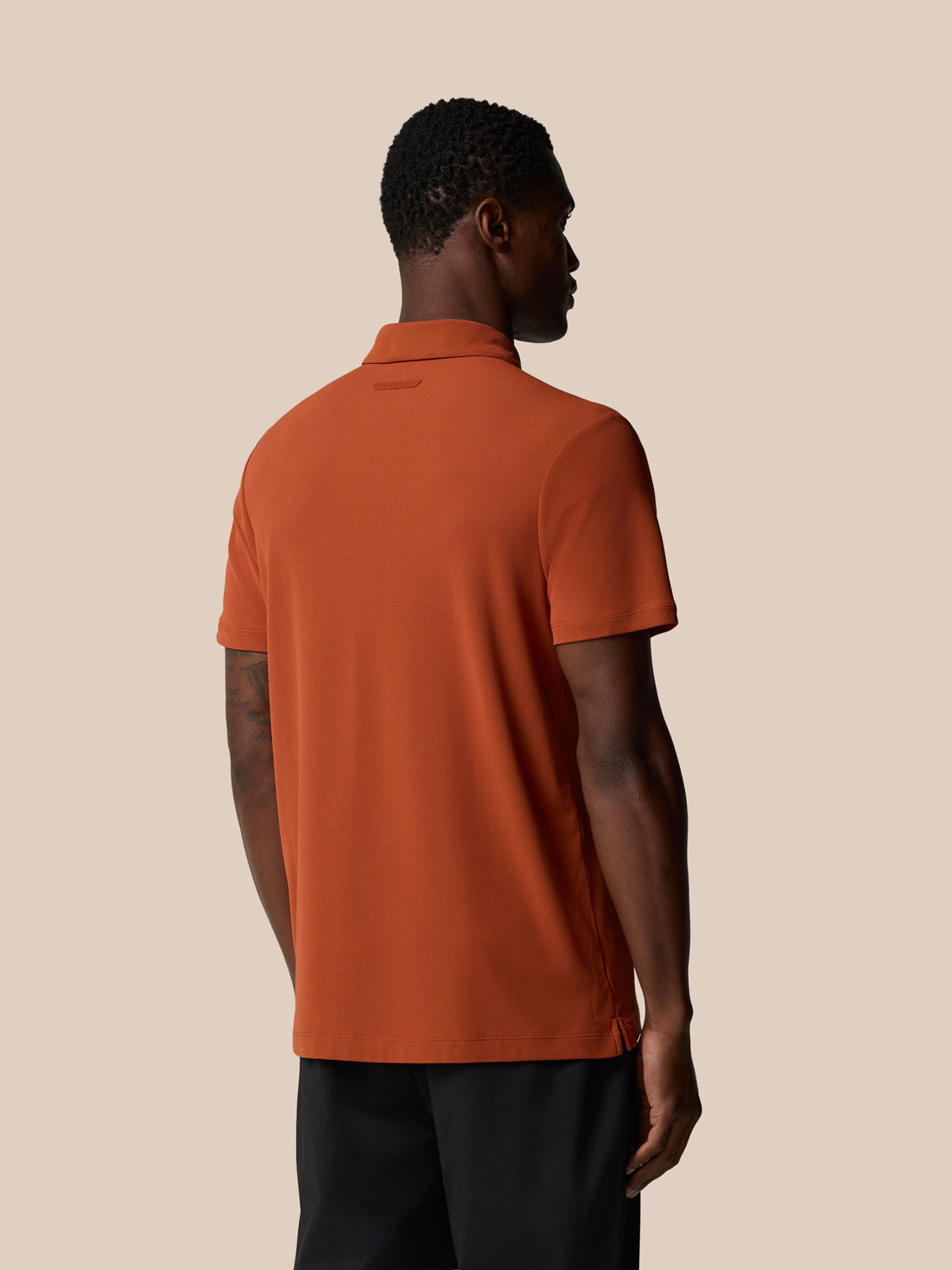 Elevated Lifestyle Polo Top - Dark Rust