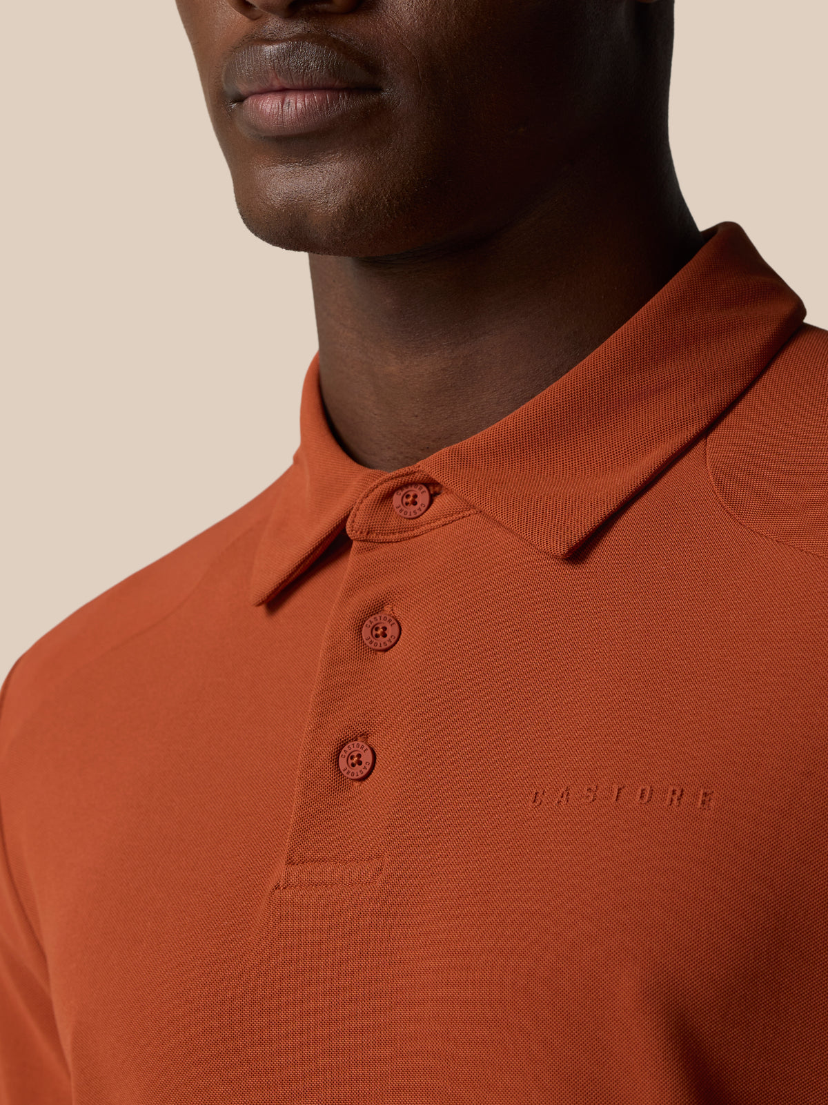 Elevated Lifestyle Polo Top - Dark Rust - Dark Rust/Dark Rust