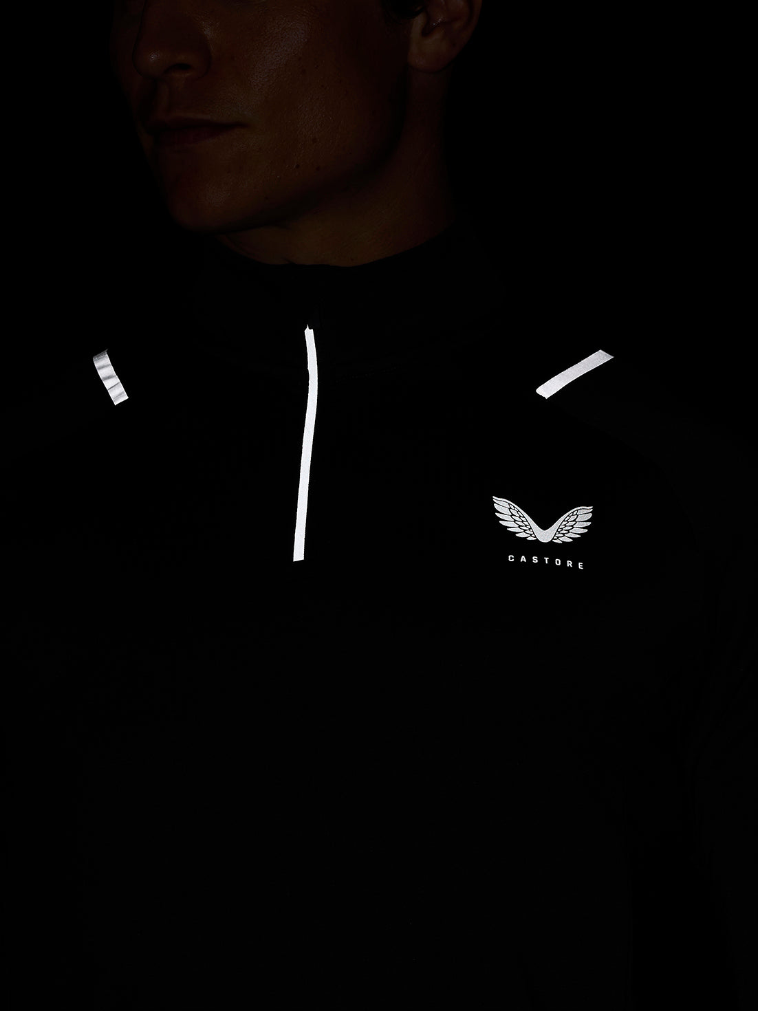 Apex Training Winterised 1/4 Zip Top - Charcoal - Gunmetal/Silver Reflective