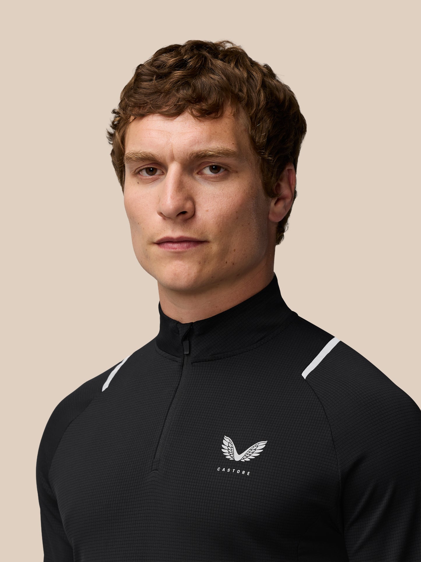 Apex Training 1/4 Zip Top - Black/Silver Reflective