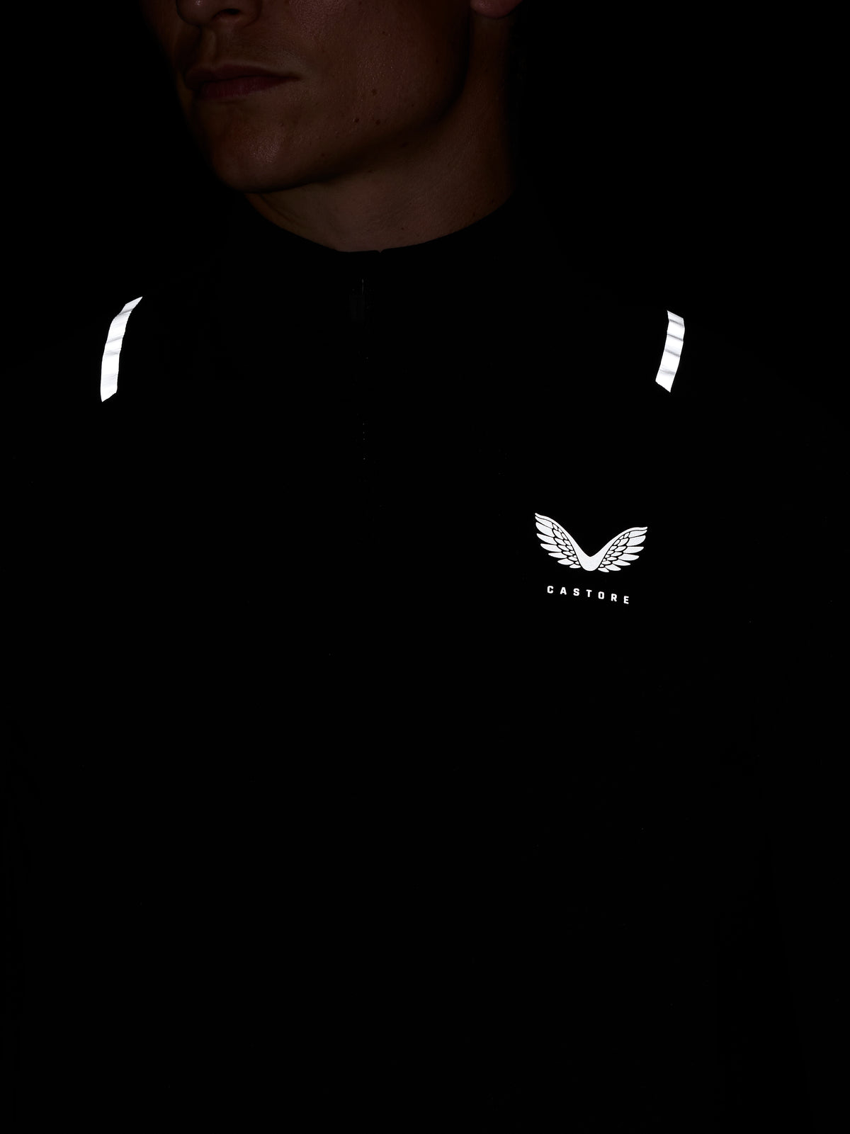 Apex Training 1/4 Zip Top - Black/Silver Reflective - Black