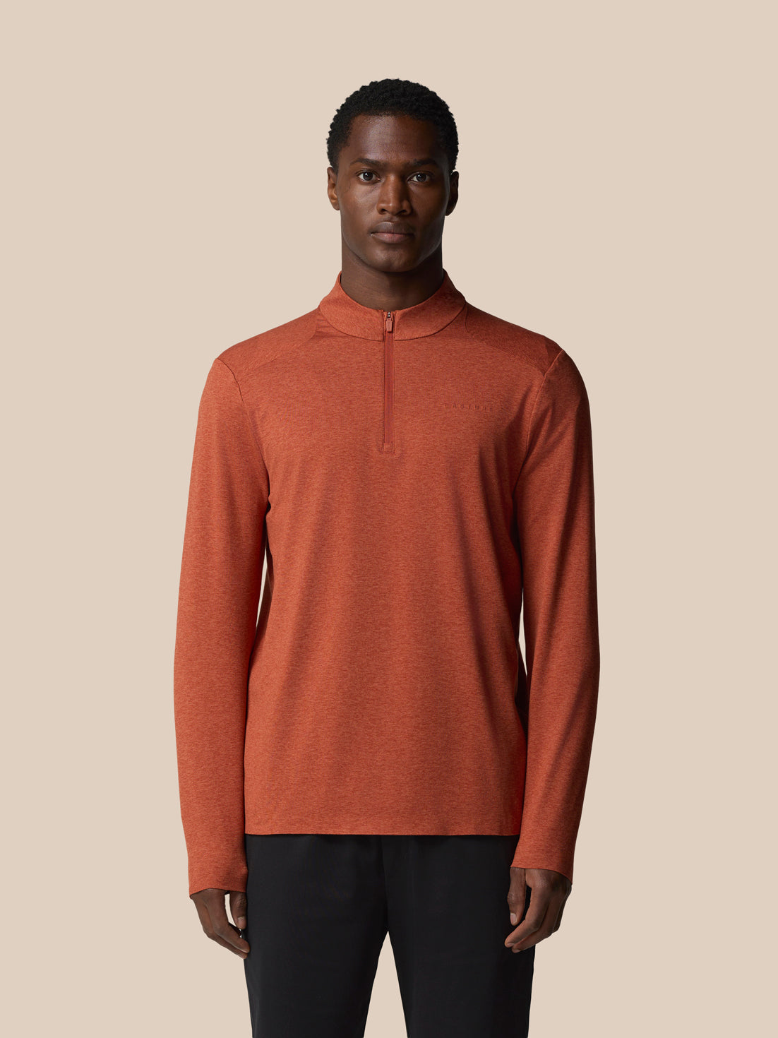 Elevated Lifestyle 1/4 Zip Top - Dark Rust