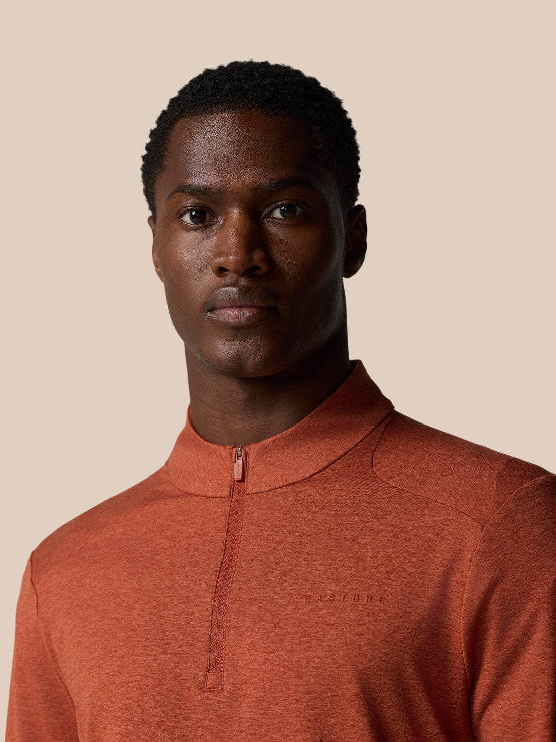 Elevated Lifestyle 1/4 Zip Top - Dark Rust