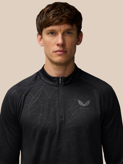 Adapt Training 1/4 Zip Top - Black