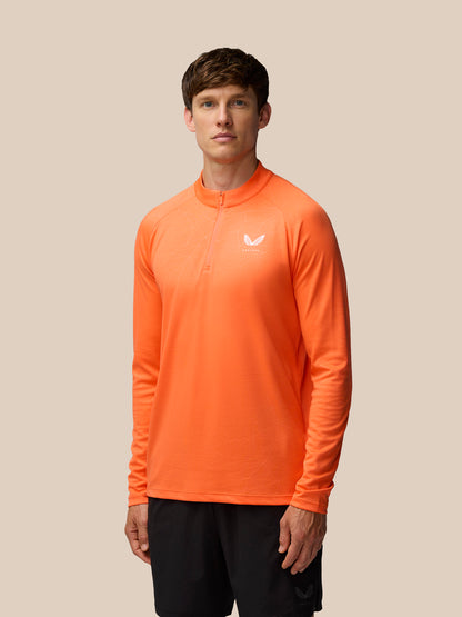 Adapt Training 1/4 Zip Top - Orange