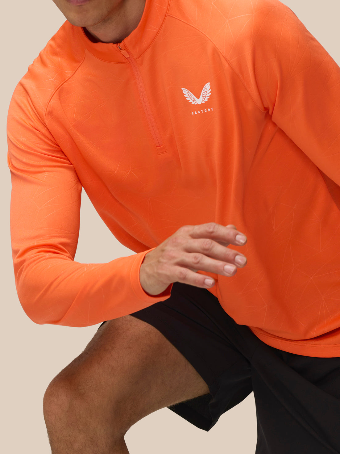 Adapt Training 1/4 Zip Top - Orange