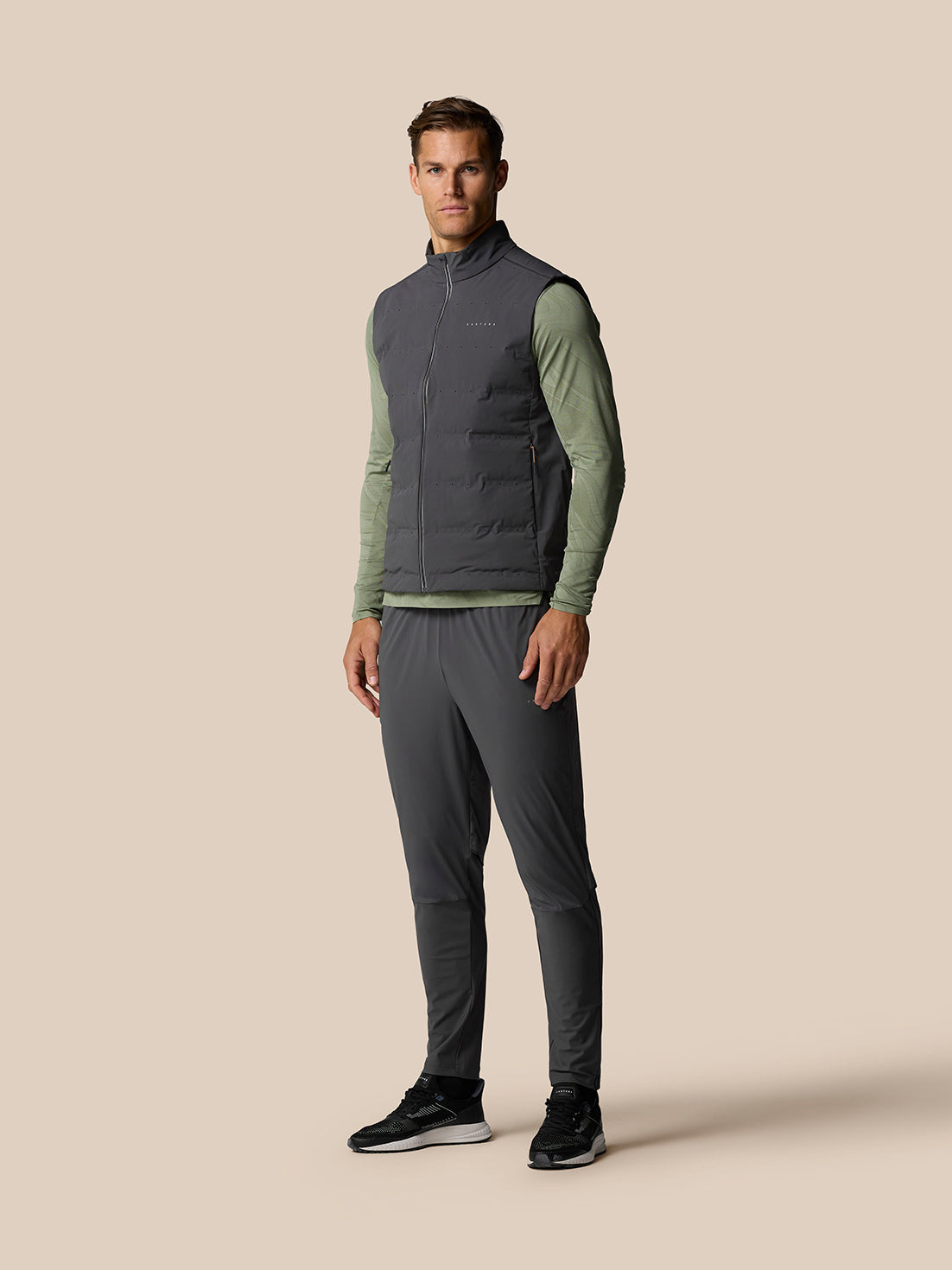 Zone Training LVS Insulated Gilet - Gunmetal/Black Reflective
