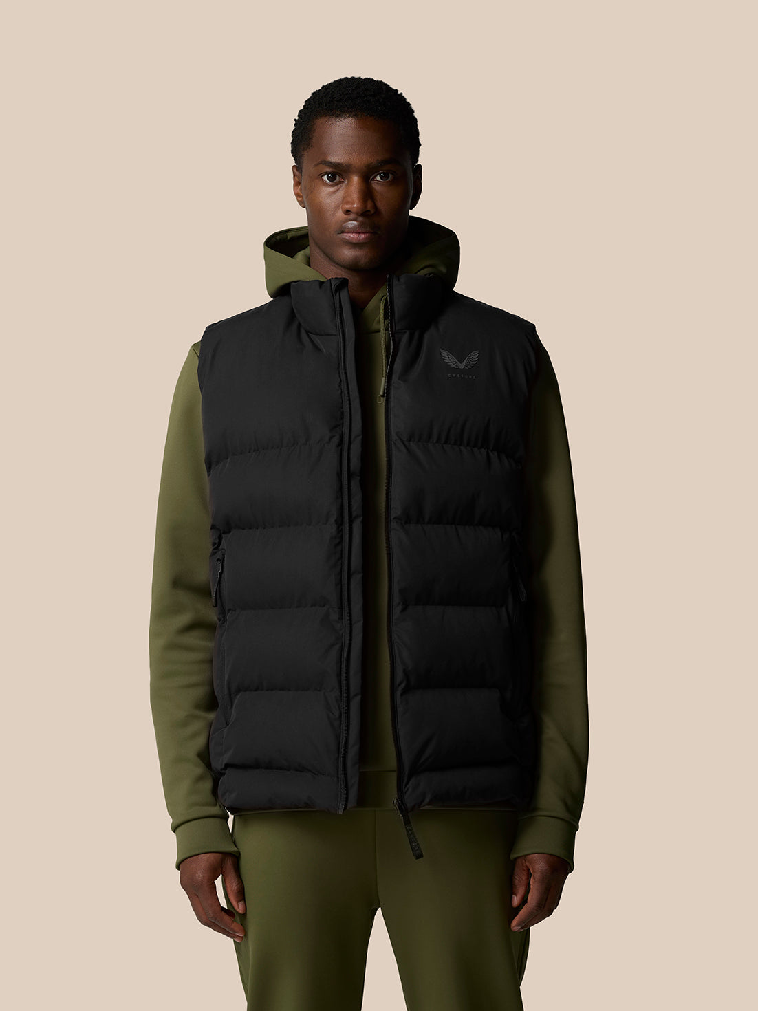 Puffer Gilet - Black - Black/Gunmetal