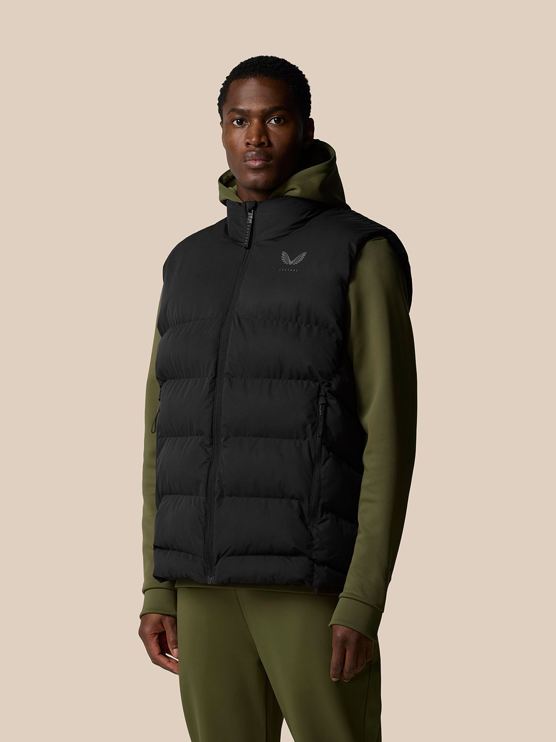 Puffer Gilet - Black - Black/Gunmetal