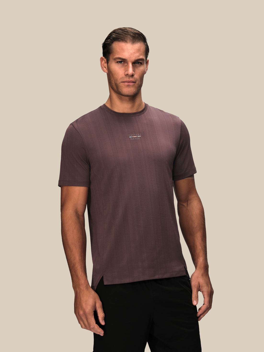 Men's Castore x Paul Smith Short Sleeve T-Shirt - Purple - Deep Damson