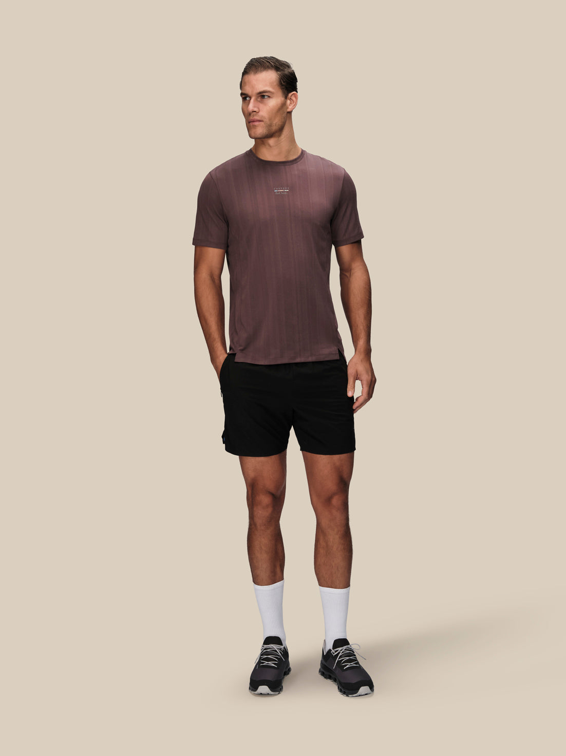 Men's Castore x Paul Smith Short Sleeve T-Shirt - Purple - Deep Damson