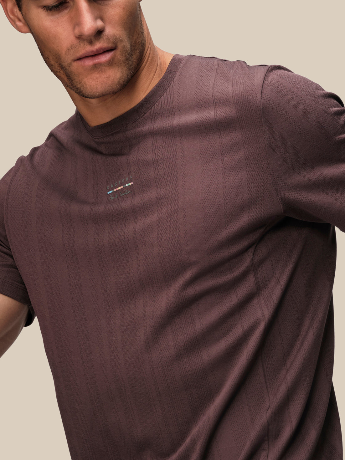 Men's Castore x Paul Smith Short Sleeve T-Shirt - Purple - Deep Damson