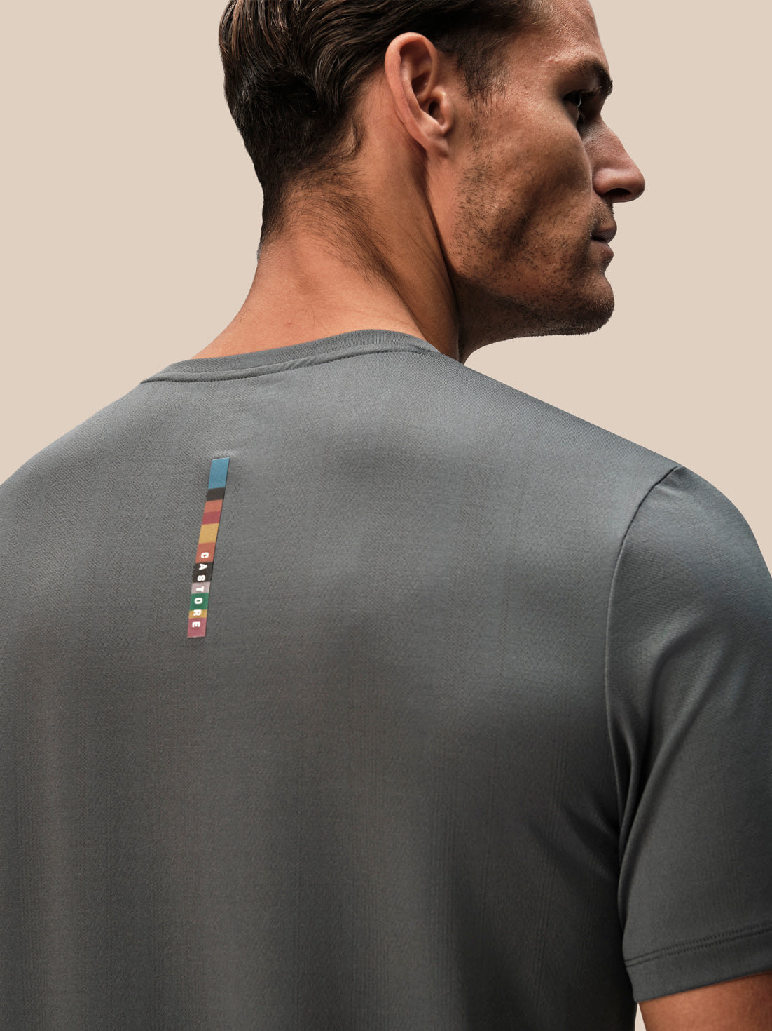 Men's Castore x Paul Smith Short Sleeve T-Shirt - Charcoal - Charcoal