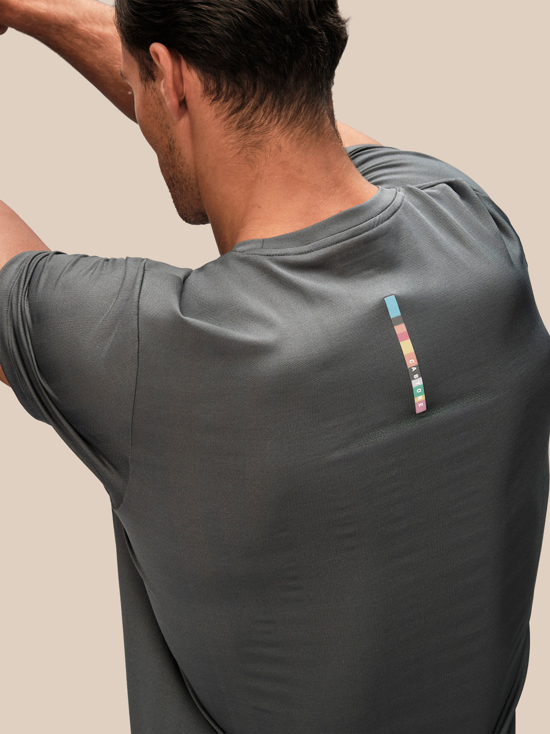 Men's Castore x Paul Smith Short Sleeve T-Shirt - Charcoal - Charcoal