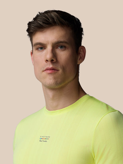 Men’s x Paul Smith Performance Engineered Knit Short Sleeve T Shirt - Lime