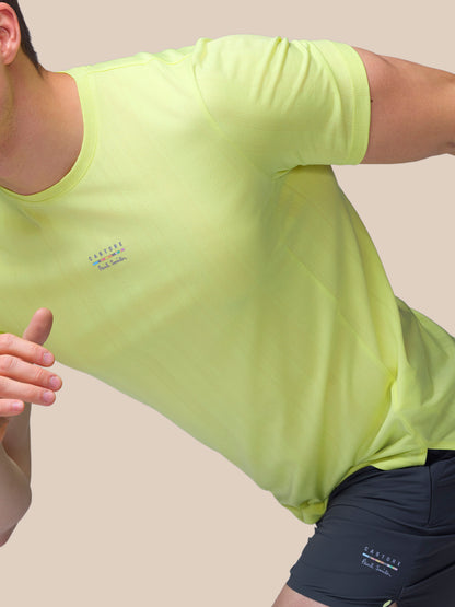 Men’s x Paul Smith Performance Engineered Knit Short Sleeve T Shirt - Lime
