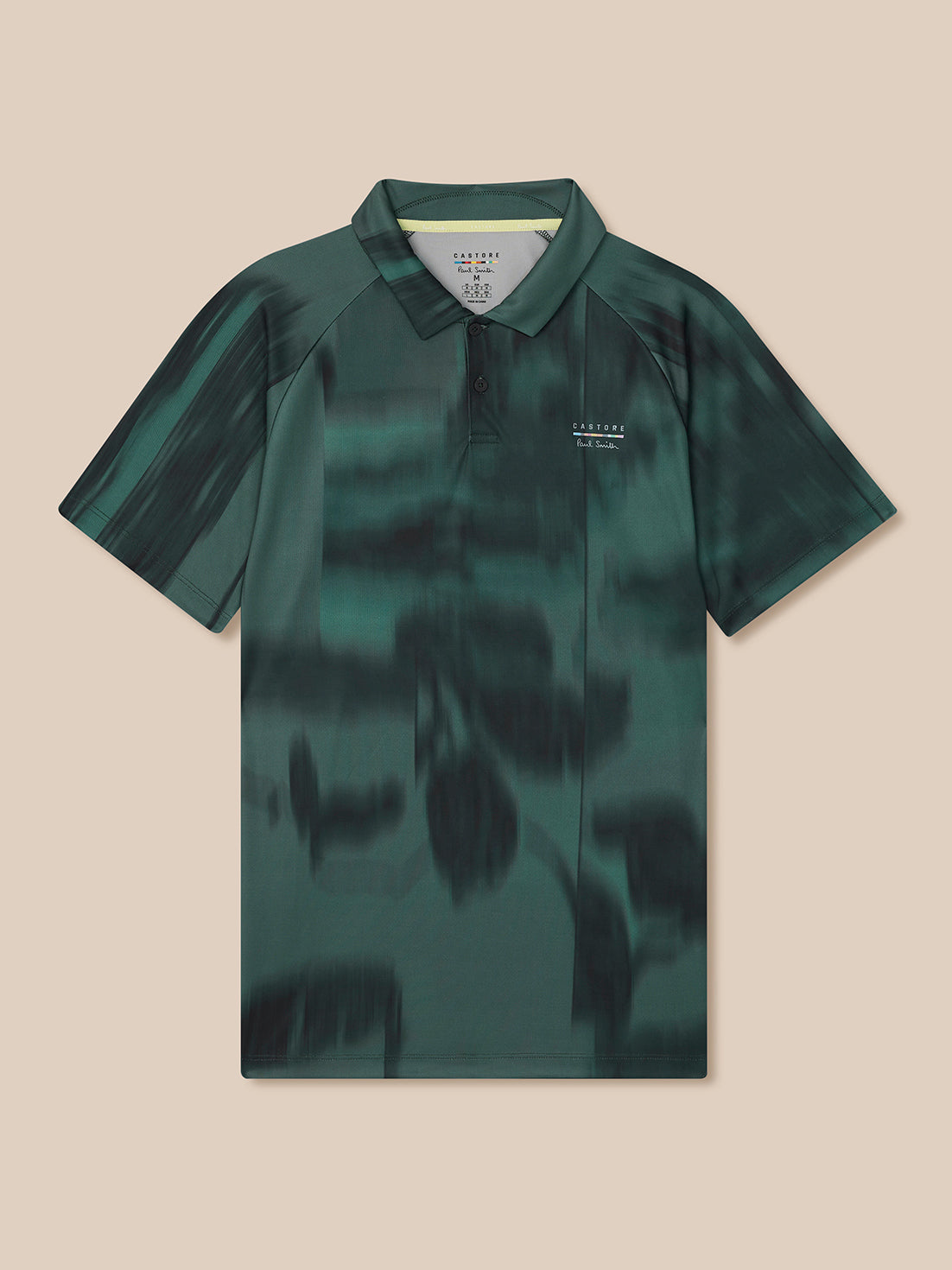 Men’s x Paul Smith Performance Printed Polo Top - Teal - Teal