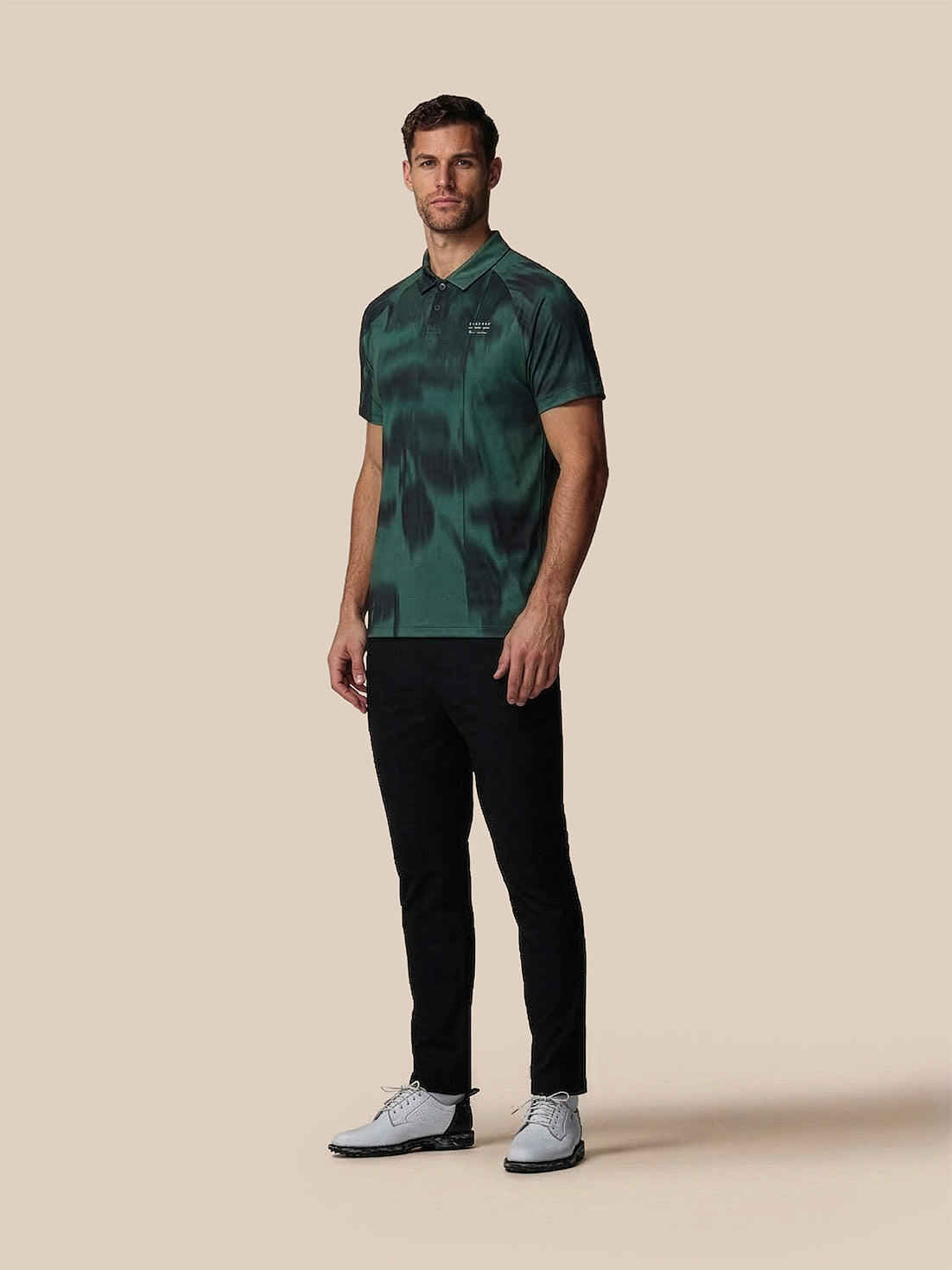 Men’s x Paul Smith Performance Printed Polo Top - Teal - Teal