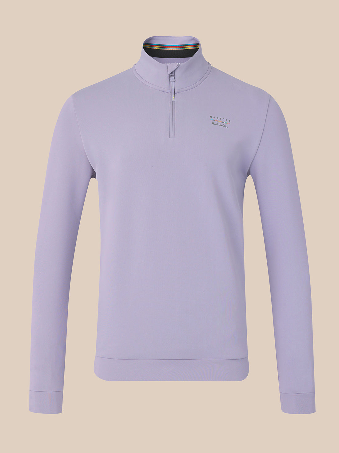 Men's Castore x Paul Smith Long Sleeve Quarter Zip - Mauve - Mauve
