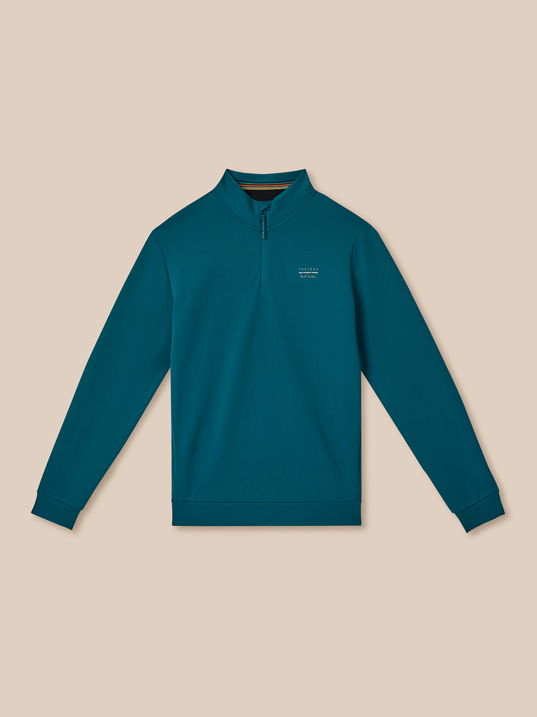 Men's x Paul Smith Technical Quarter Zip Top - Teal – Castore