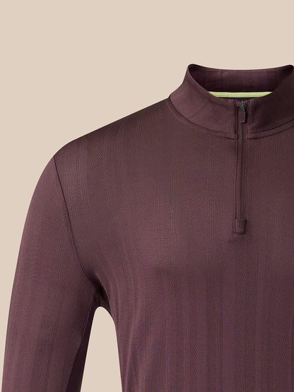 Men's Castore x Paul Smith Slim Fit Quarter Zip Top - Purple