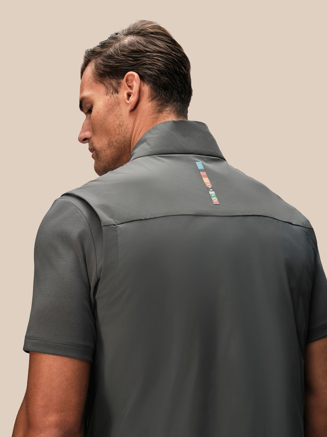 Men's Castore x Paul Smith Gilet - Charcoal - Charcoal
