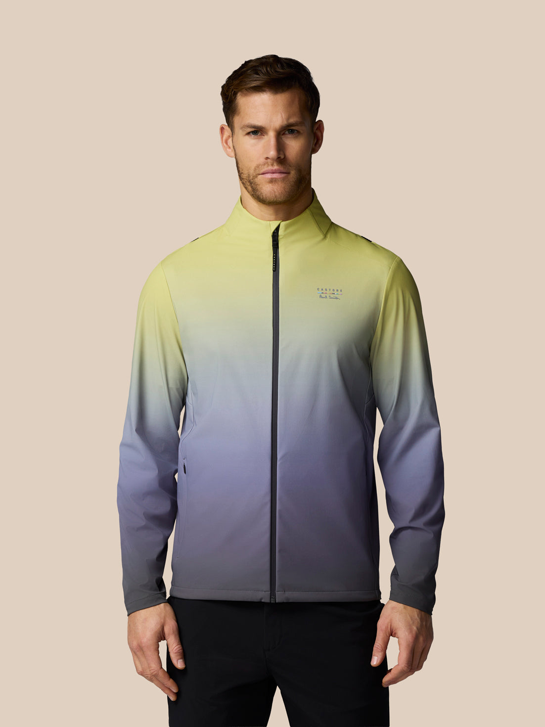 Men’s x Paul Smith Performance Lightweight Jacket - Sunny Lime - Sunny Lime Multi